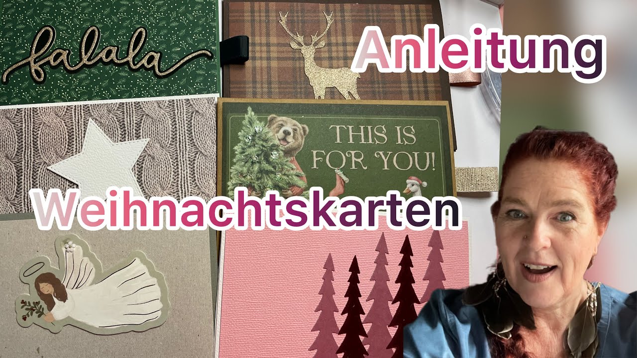 Weihnachtskarte basteln🤩 Anleitung ❤️ besondere Karte 😱 einfach 🤩 mit Action Papier❤️