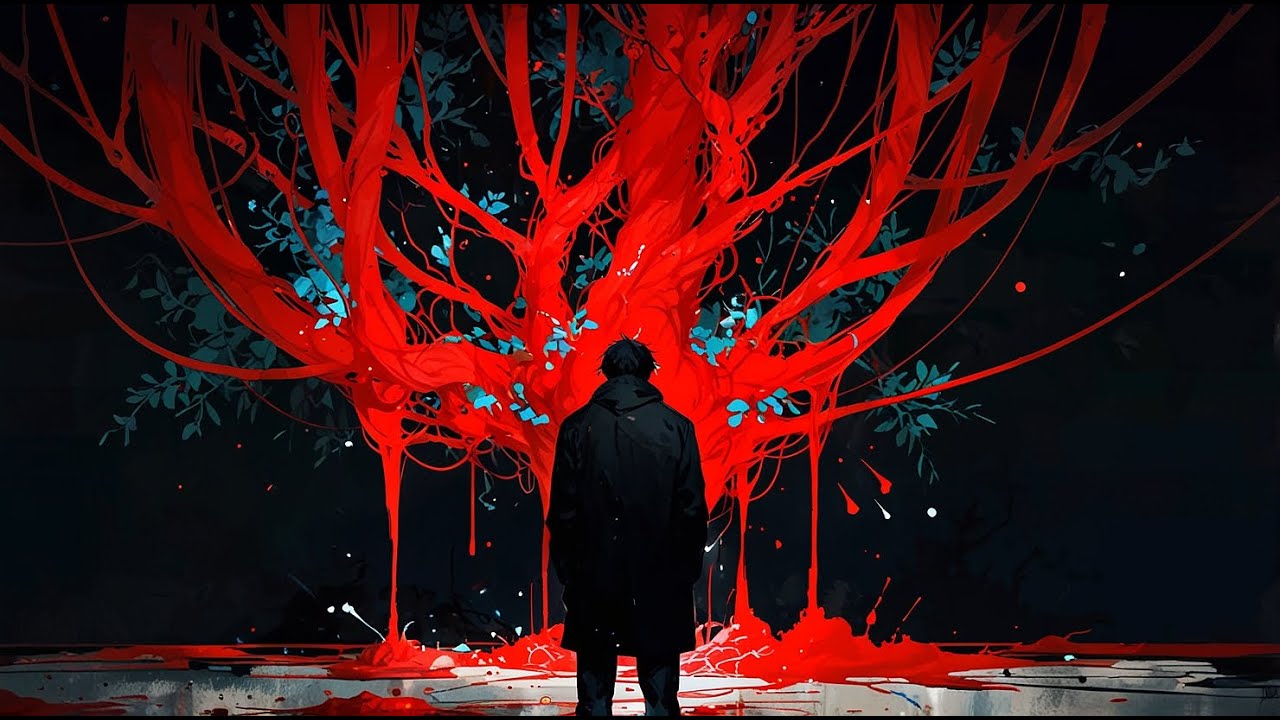 His heart began to bleed ink...