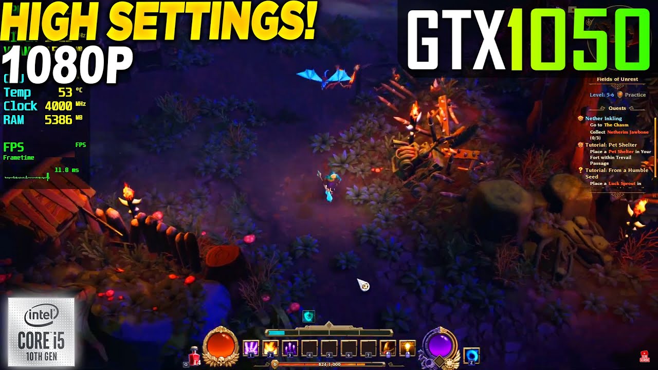 Torchlight 3 GTX 1050 - 1080p High,