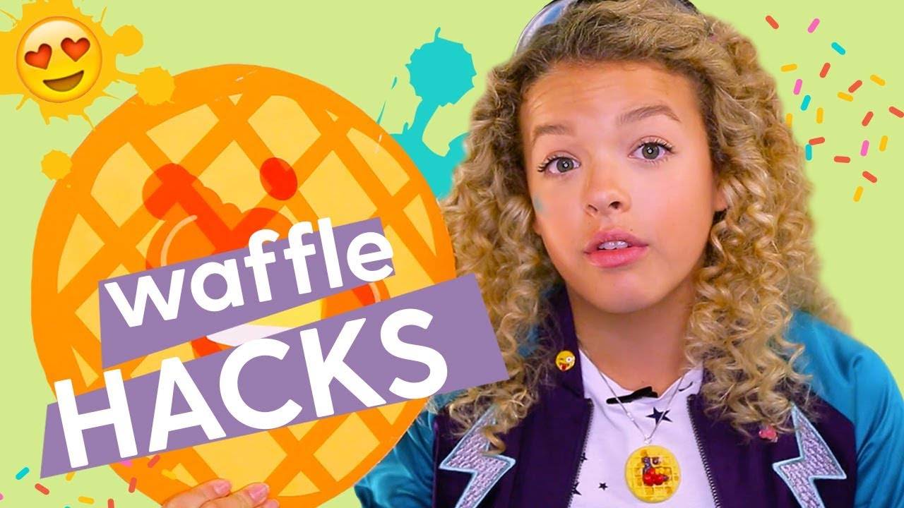 Indoor Activities for Kids | Waffle Iron Hacks: Rainbow Waffles, Waffle Cookies, DIY Necklace