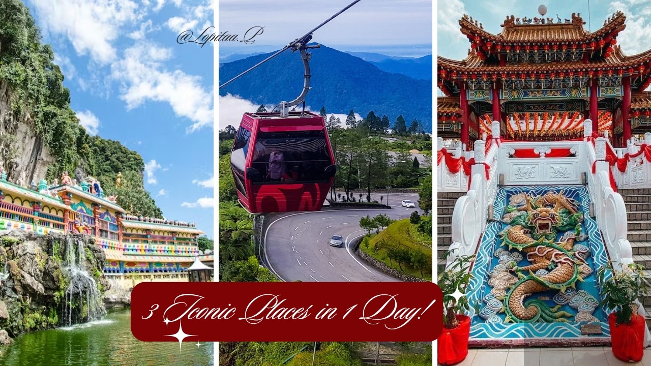 Batu Caves, Chinese Temple & Genting Highlands Vlog | Swensen’s Ice Cream, SkyAvenue, Cable Car