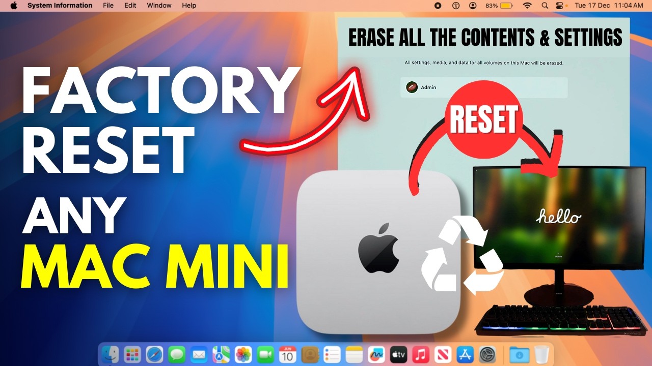 Как сбросить настройки Mac Mini? Руководство по сбросу настроек Mac Mini