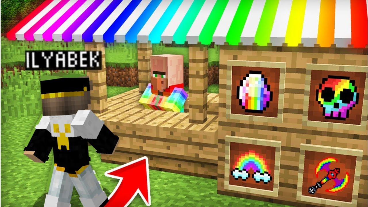 🌈 QISHLOQGA KAMALAK SOTUVCHI KELDI | MINECRAFT UZBEK TILIDA
