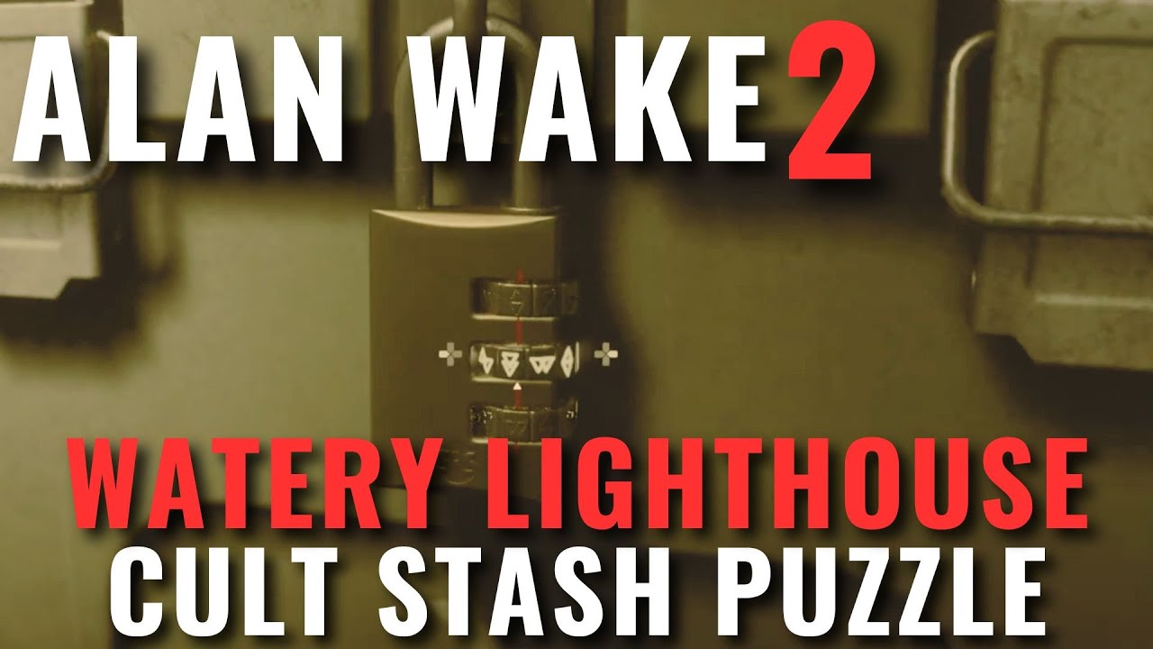 Alan Wake 2 - Watery Lighthouse Cult Stash puzzle