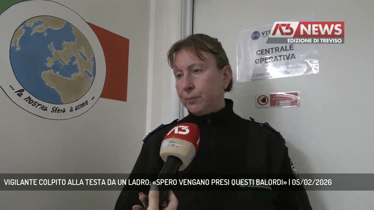 VIGILANTE COLPITO ALLA TESTA DA UN LADRO: «SPERO VENGANO PRESI QUESTI BALORDI» | 05/02/2026