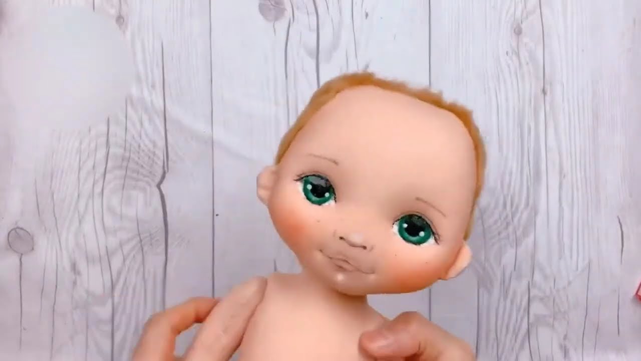 TUTORIAL Doll / How to sew doll hair (40cm doll)