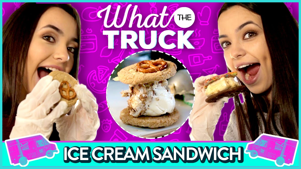 ICE CREAM COOKIE CHALLENGE MerrellTwins | What the Truck