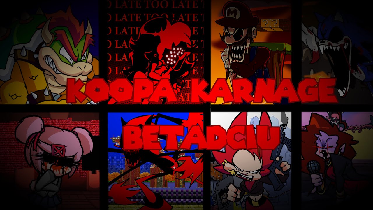 Koopa Karnage But Every Turn a different character sings it! Friday Night Funking BETADCIU!!