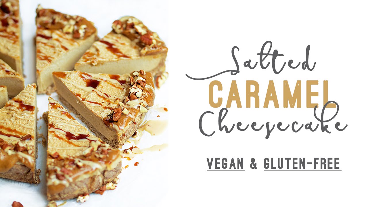 Salted Caramel Tahini Cheesecake (Vegan & Gluten-free)