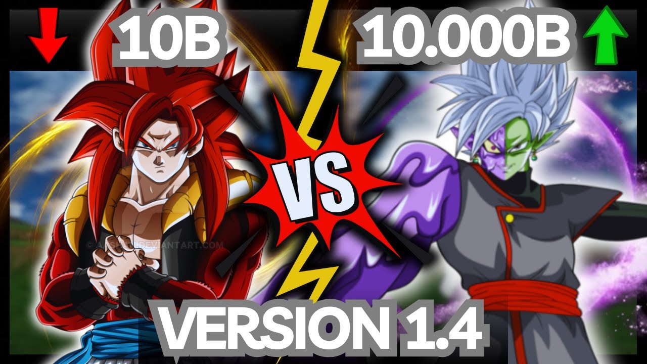 NIVELES DE PODER - GOGETA SSJ 4 VS ZAMAS FUSIÓN 😱 | DRAGON BALL Z BUDOKAI TENKAICHI 3 ISO