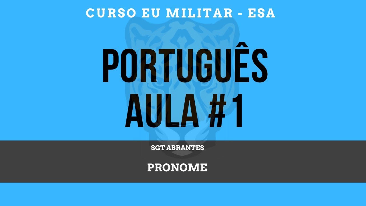 ESA 2020 - Pronome (Português) Eu Militar ✅