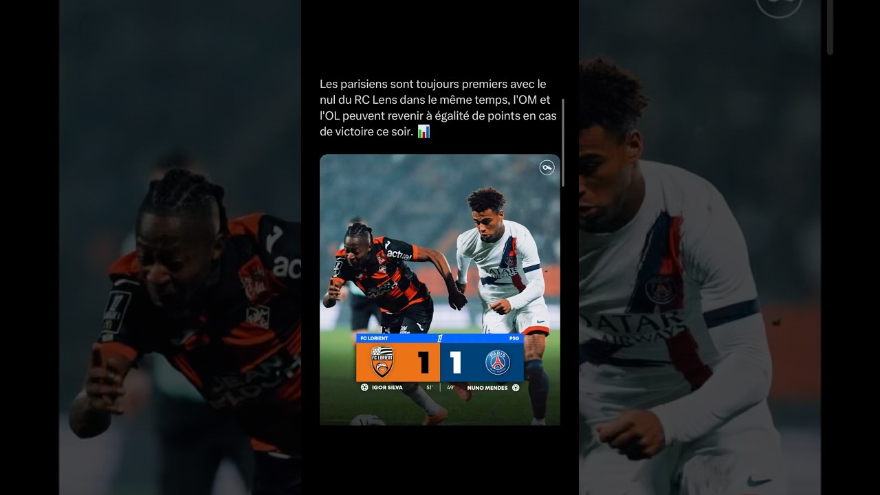 React to PSG's 1-1 draw against Lorient #psg #dembele #talented #lorient #ligue1 #football #react...