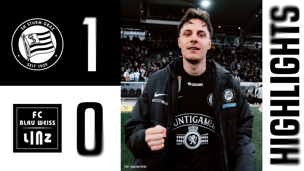HIGHLIGHTS | SK Sturm Graz vs. FC Blau-Weiss Linz | 20. Runde