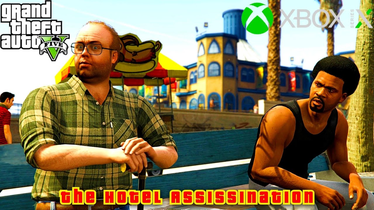 GTA V "The Hotel Assassination" - Franklin runs an assassination job through Lester and makes money!