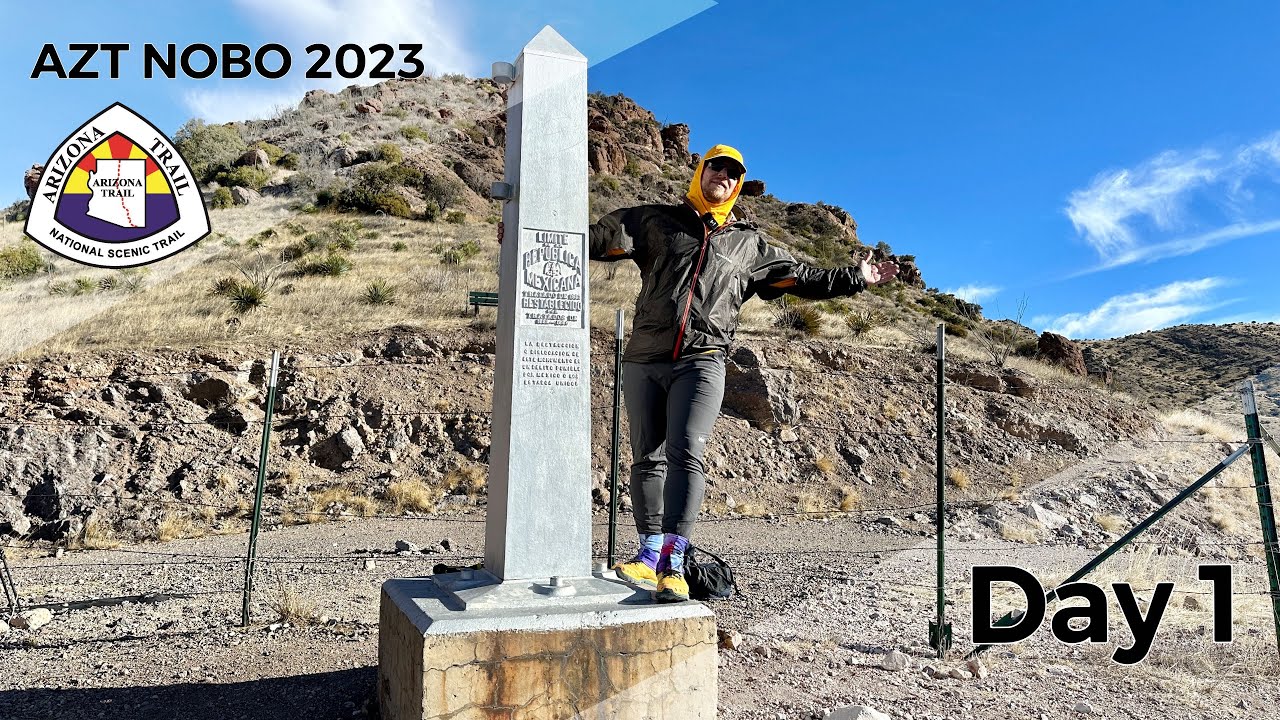 AZT NOBO 2023 | Day 1 | Southern Terminus, Snow, Night Hiking
