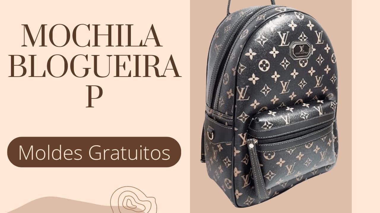 MOCHILA BLOGUEIRA P - BOLSO EMBUTIDO - moldes grátis