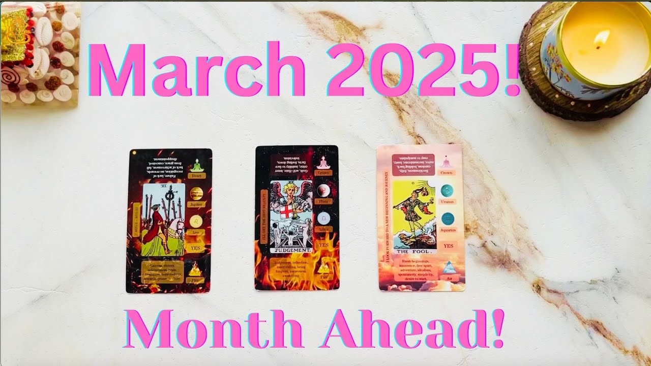 Pick a Card! Your March 2025 Predictions! Psychic Tarot 🔮 🦄 🧚🏼‍♂️