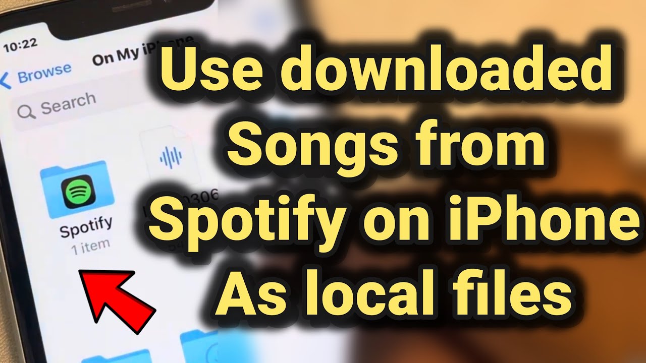 Используйте загруженные песни из Spotify на iPhone (локальные файлы)