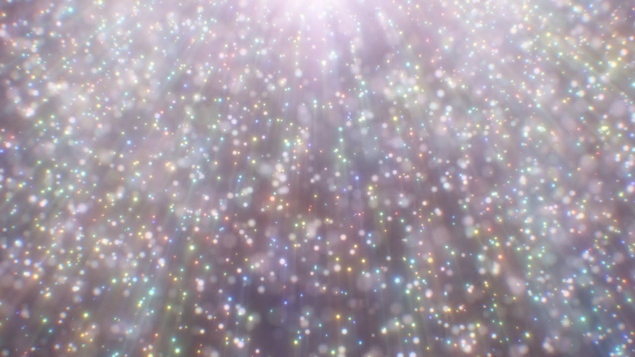 Dazzling Glimmering Rainbow Stardust Glittering Particles Falling 4K VJ Loop Moving Background