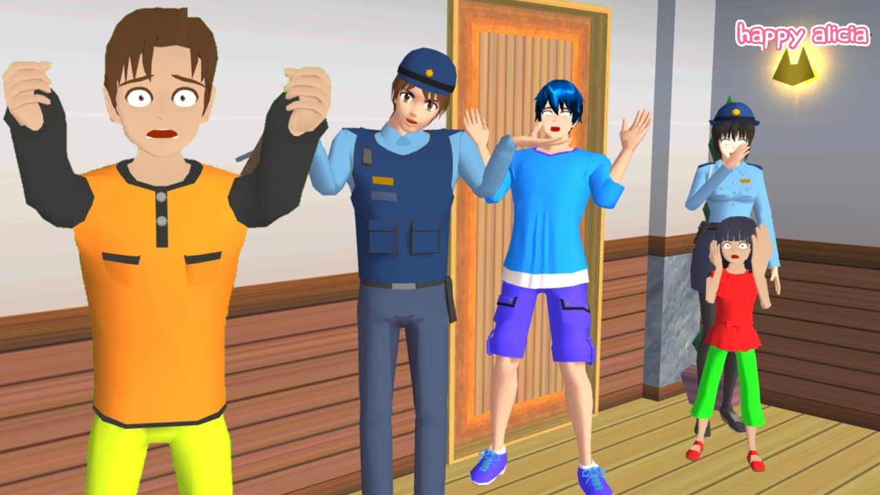 Yuta Terkunci Di Kamar Sakura Takagi Mio Panik🤣😱👊 | Sakura School Simulator | Happy Alicia