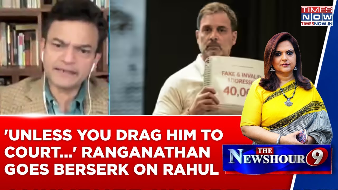 Anand Ranganathan Goes Berserk On Rahul Gandhi Over 'Voter Chori' Allegations On EC | Watch