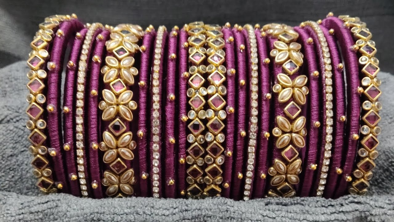 Beautiful and unique handmade silk thread bangles 
