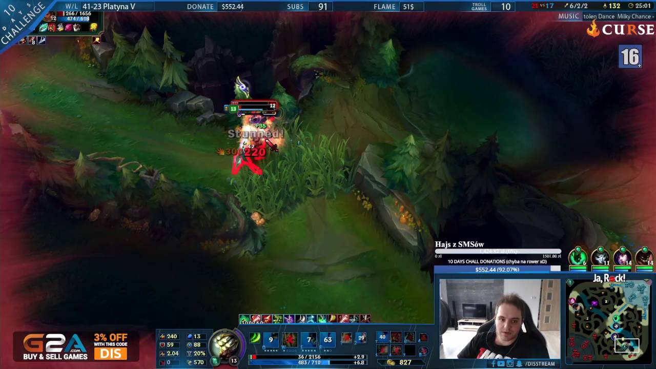 DIS GIERCZAK ŻYCZY LUDZIOM ŚMIERCI/ POW&Oacute;D BANA NA TWITCHU