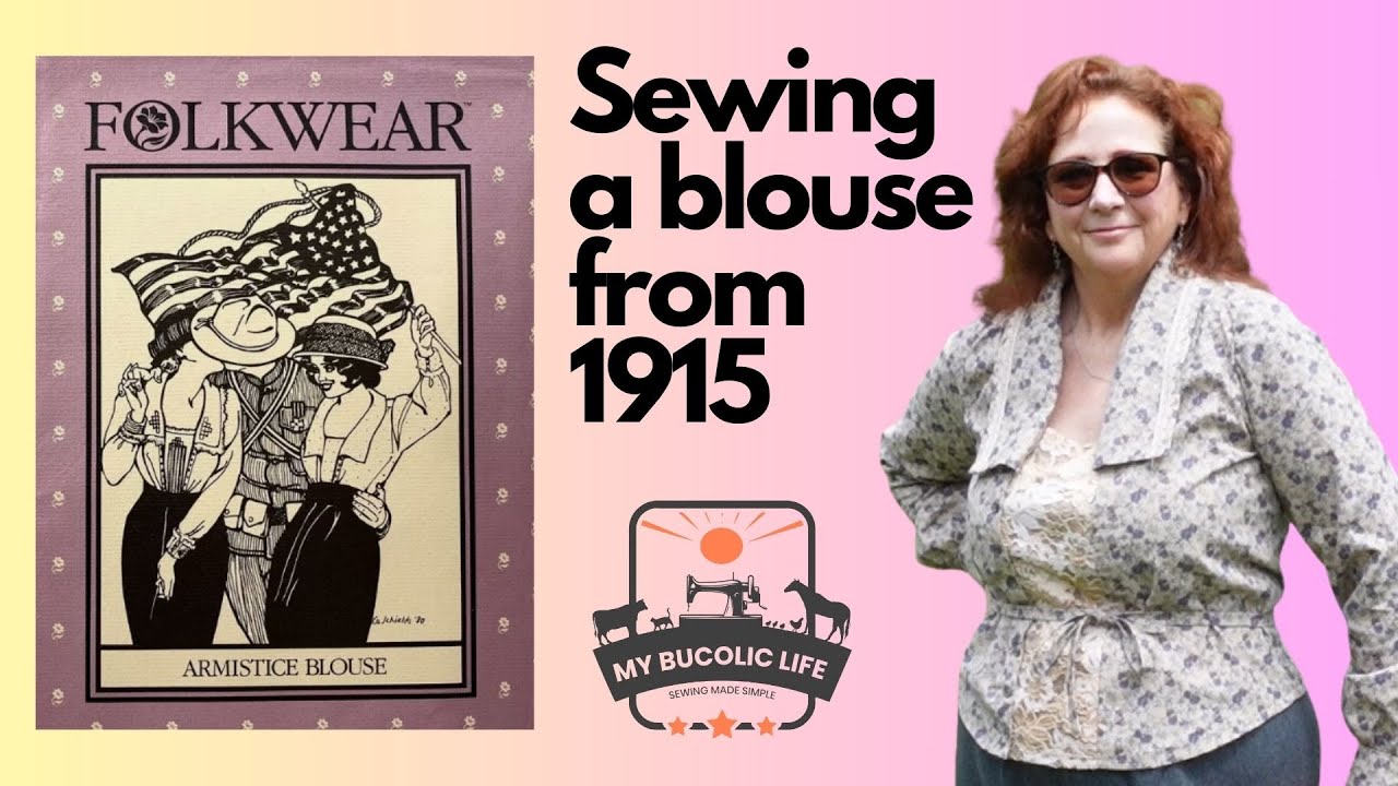 Sewing the Armistice Blouse from Folkwear