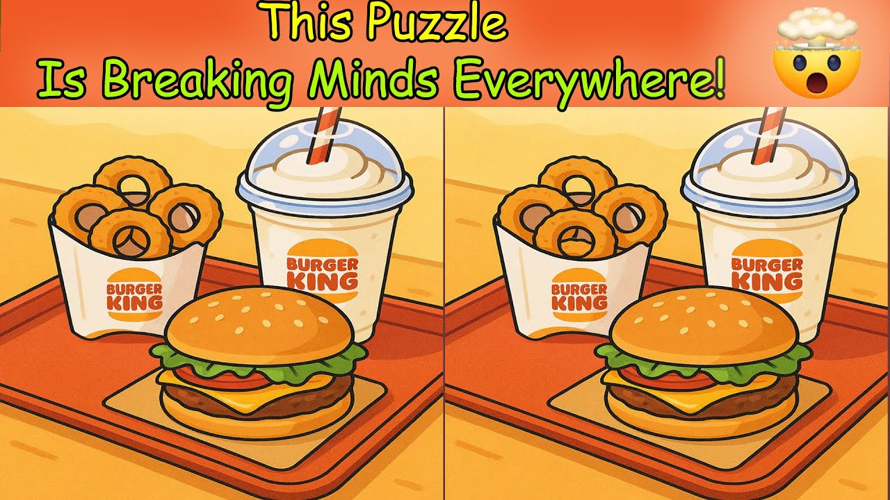 Challenge: Can you Spot all 4? | Fast food | Spot 4 Differences