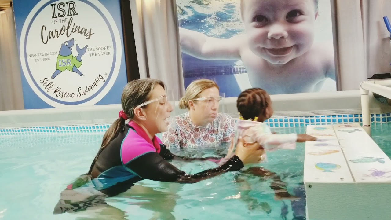 Infant Swimming Resource lesson|16 month old's first lesson|