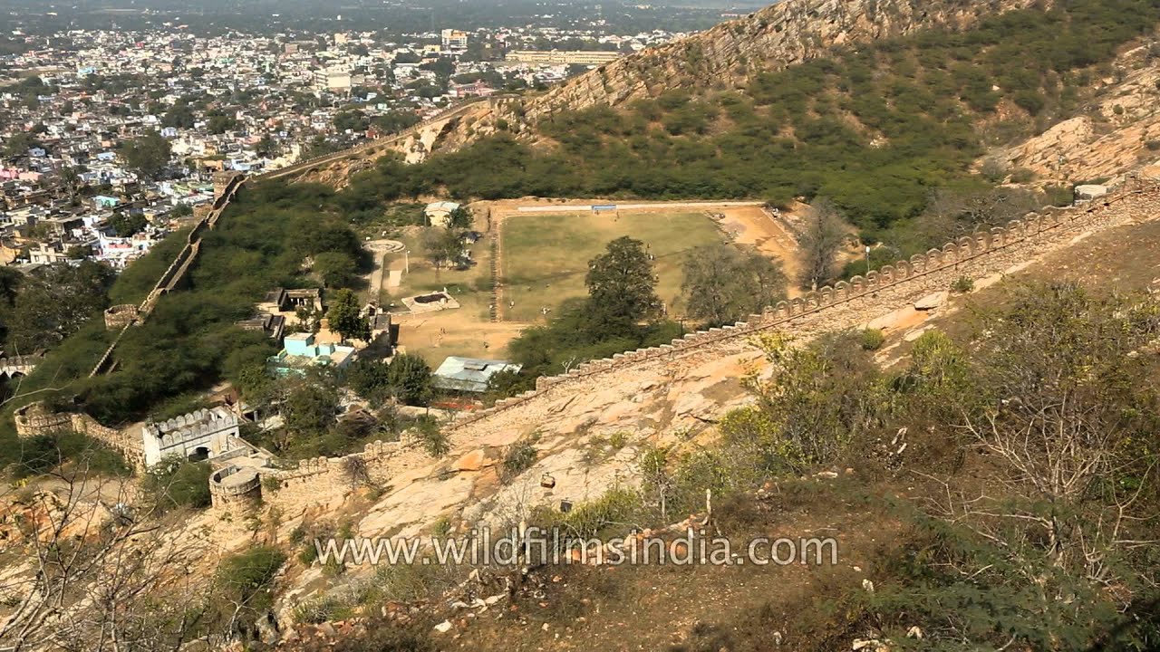 Top view of Dausa town of Rajasthan