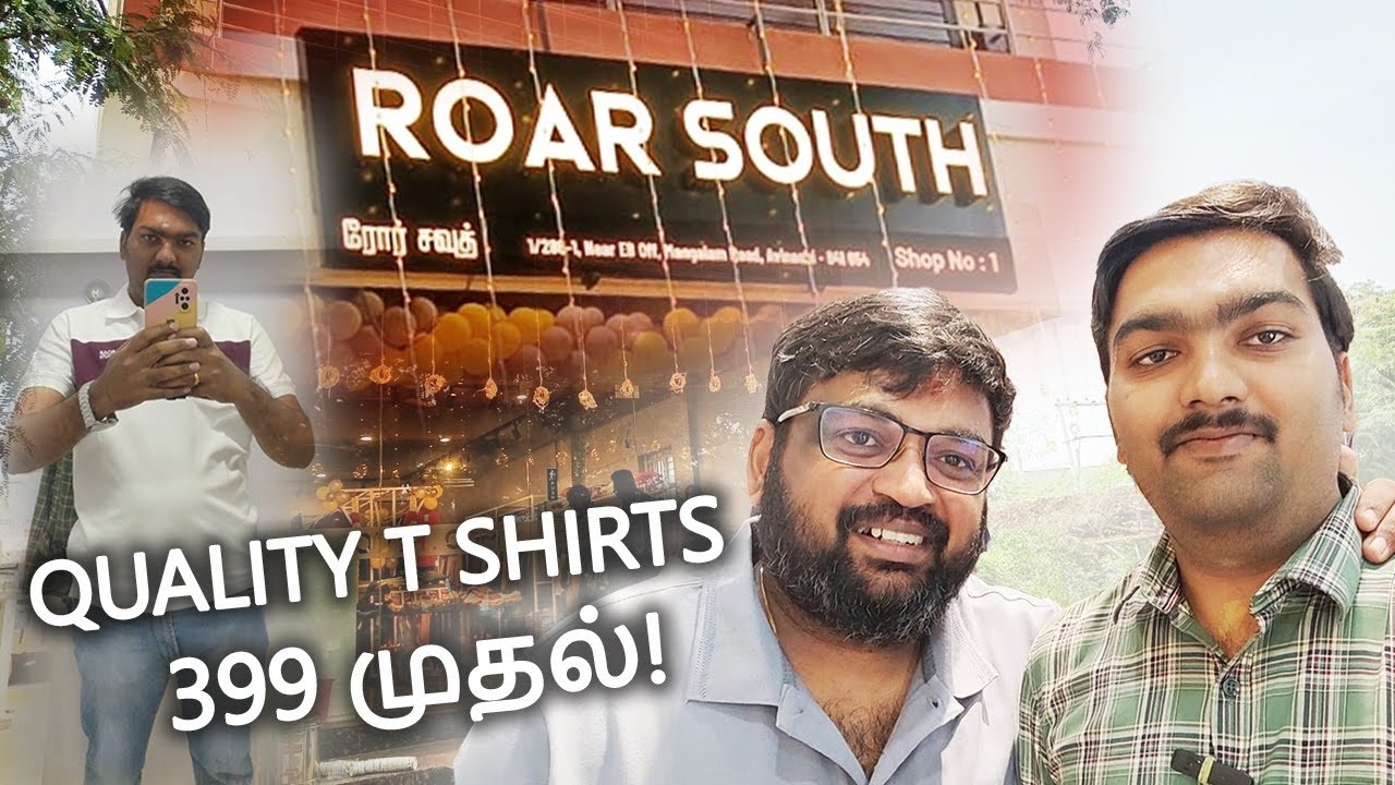 @tamilcinemareview Prasanth New Cloth Store Roarsouth | Quality T Shirts Starts from 399 💥
