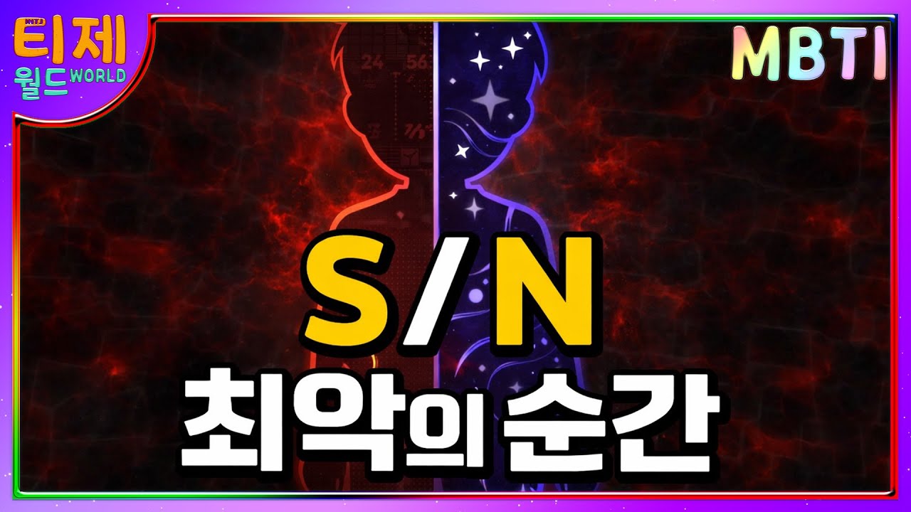 S와 N이 최악이 되면 어떻게 되나요?│MBTI 특징│감각형S 직관형N 특징(sub)