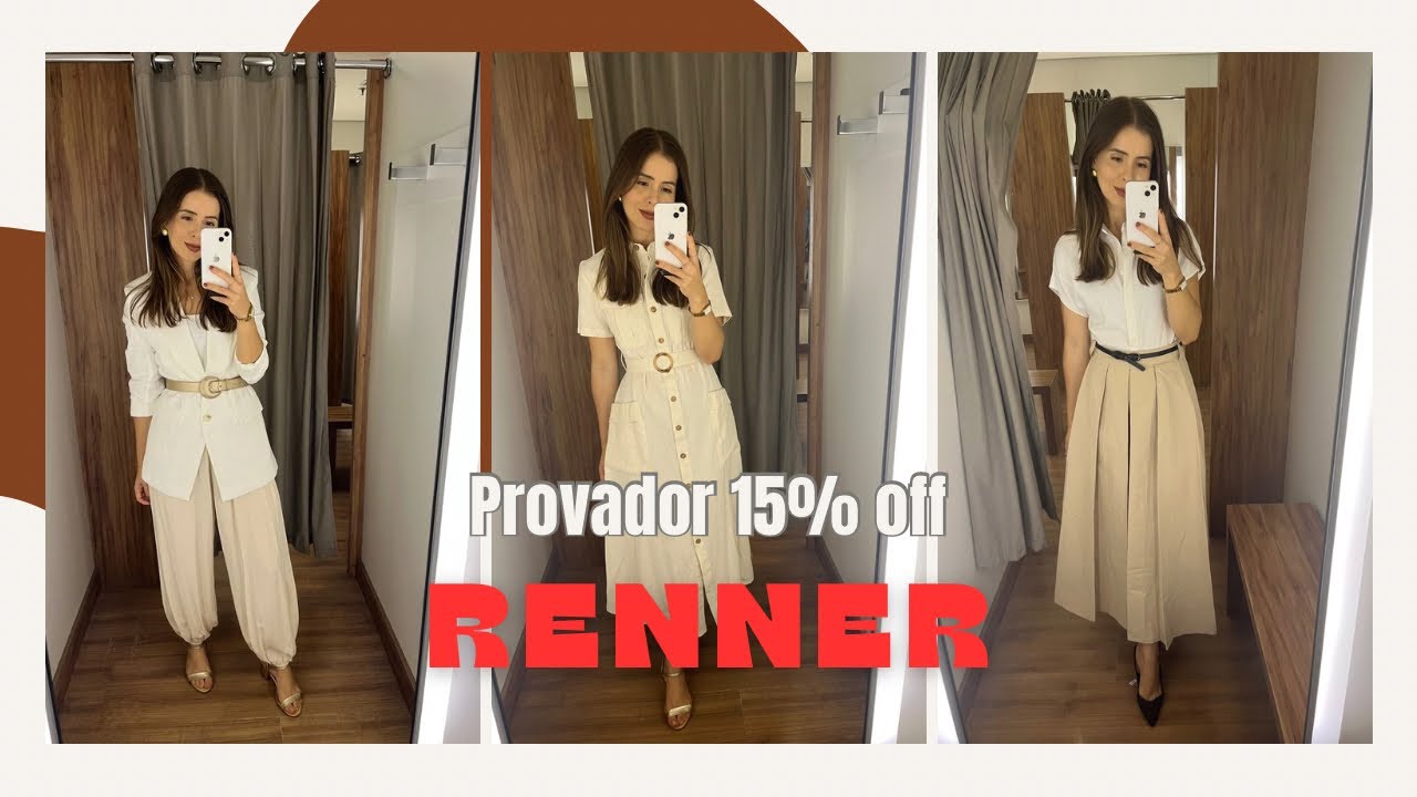 Minha seleção de peças na Renner para você! E todo o site está com 15% off sem mínimo!