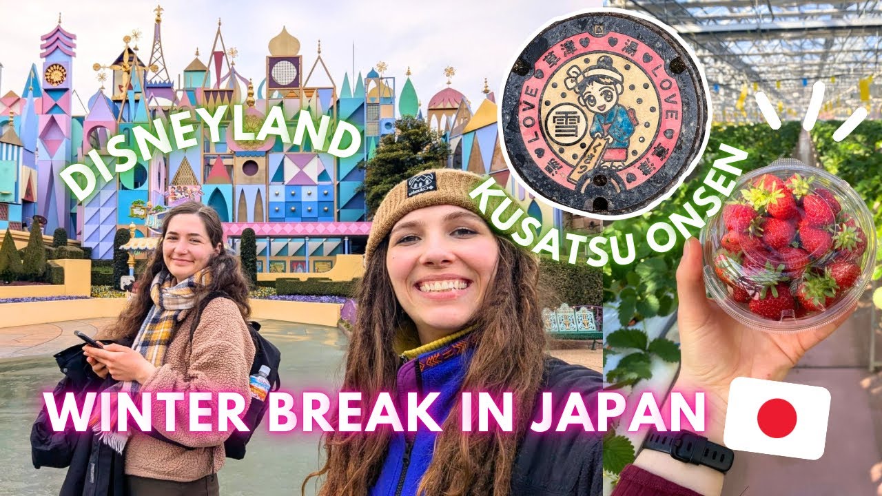 EXPLORING JAPAN ON MY SCHOOL BREAK  🇯🇵 Disneyland Tokyo 🎢 & Picking Strawberries 🍓| Japan Diaries #7