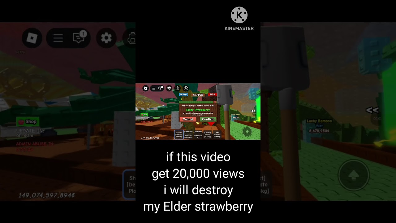 20,000 views and I will destroy my Elder strawberry/ grow a garden