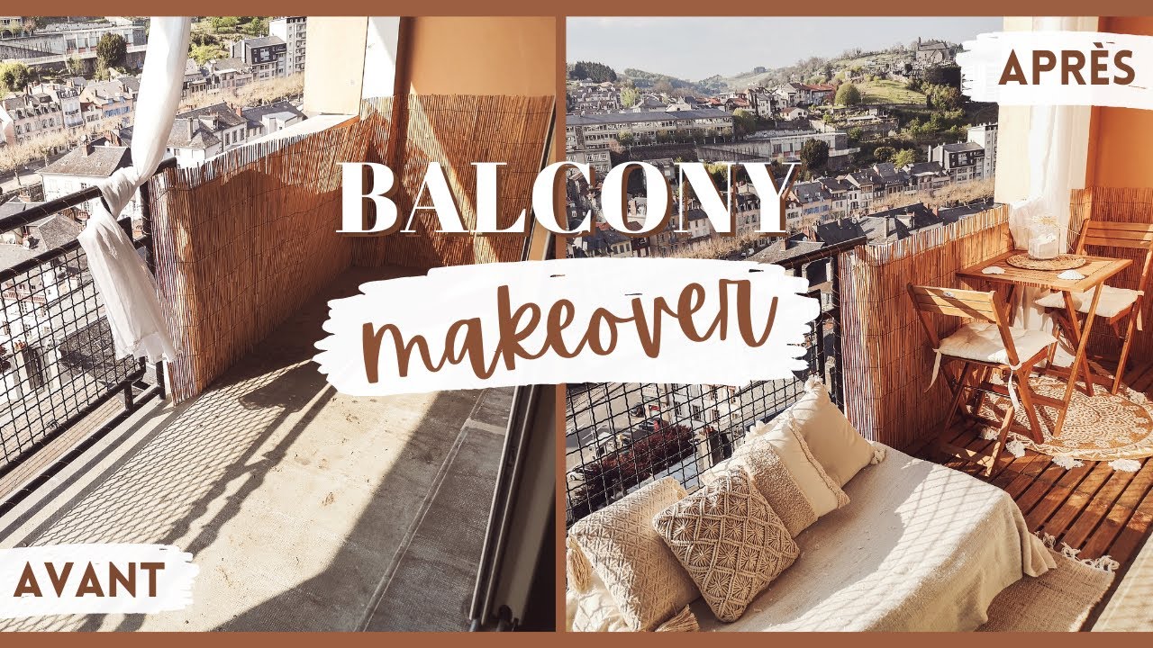 BALCONY MAKEOVER 2021 | Comment aménager un petit balcon ? (déco bord de mer, cocooning)