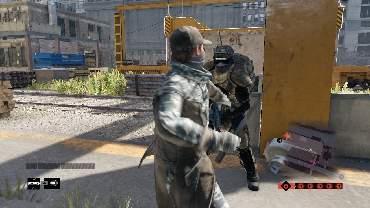 Watch Dogs Chaos Police & FBI Shootout  + 5 Star Wanted Level Escape