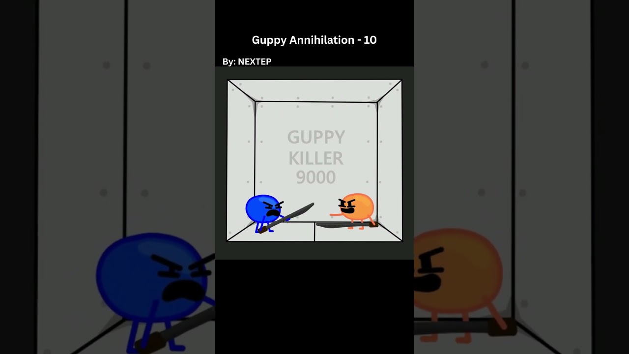 Guppy Annihilation - 10 (Blue & Orange)  #animation #shorts #funny #cute