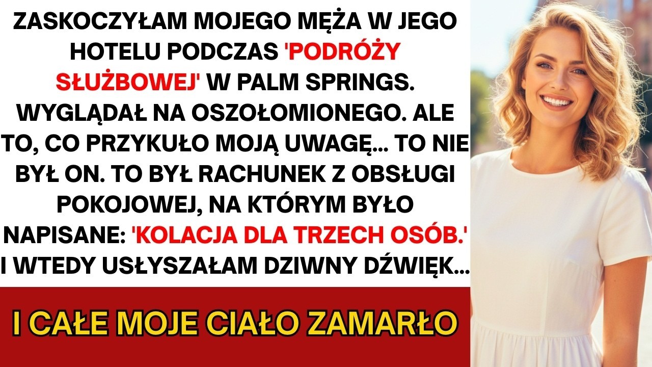 Podczas 'delegacji' męża odwiedziłam go w hotelu z niespodzianką, ale to, co odkryłam