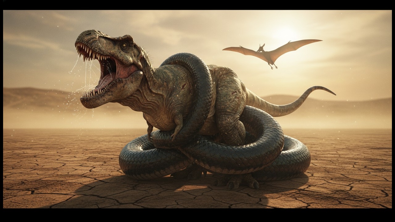 T-Rex vs Titanoboa – The Fierceest Battle in Dinosaur History: Wasteland Doom