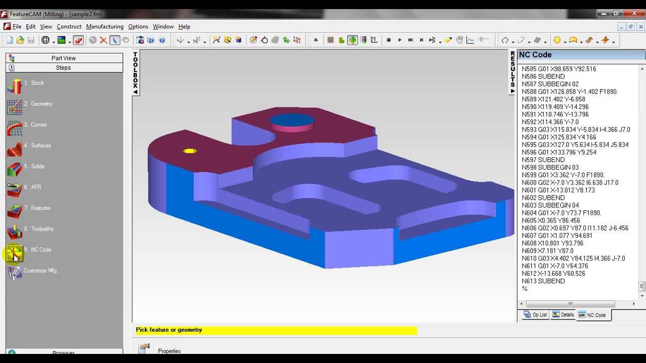 FeatureCAM 2012 Tutorial - Milling (2 of 3)