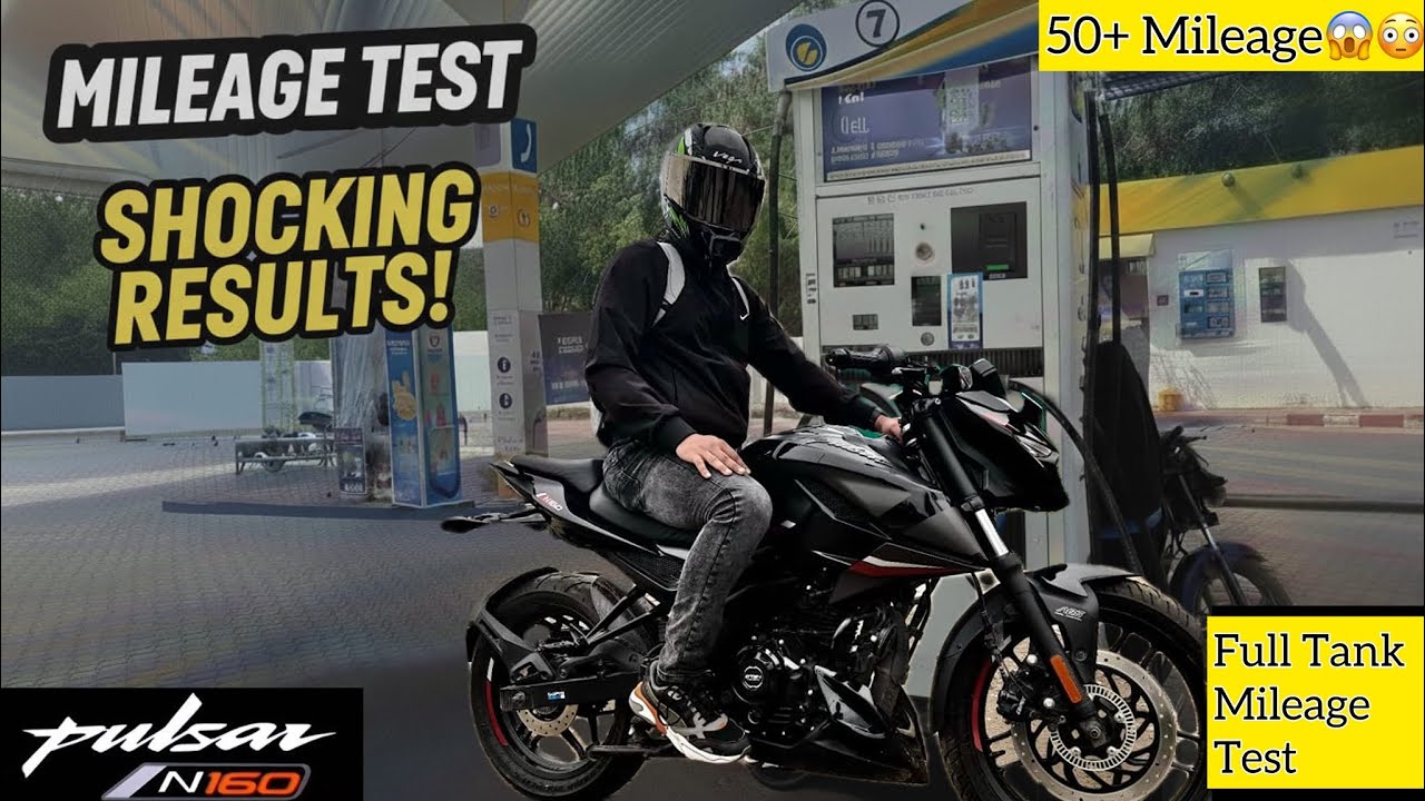 Bajaj Pulsar N160 fulltank Mileage Test Shocking results 😱|| 