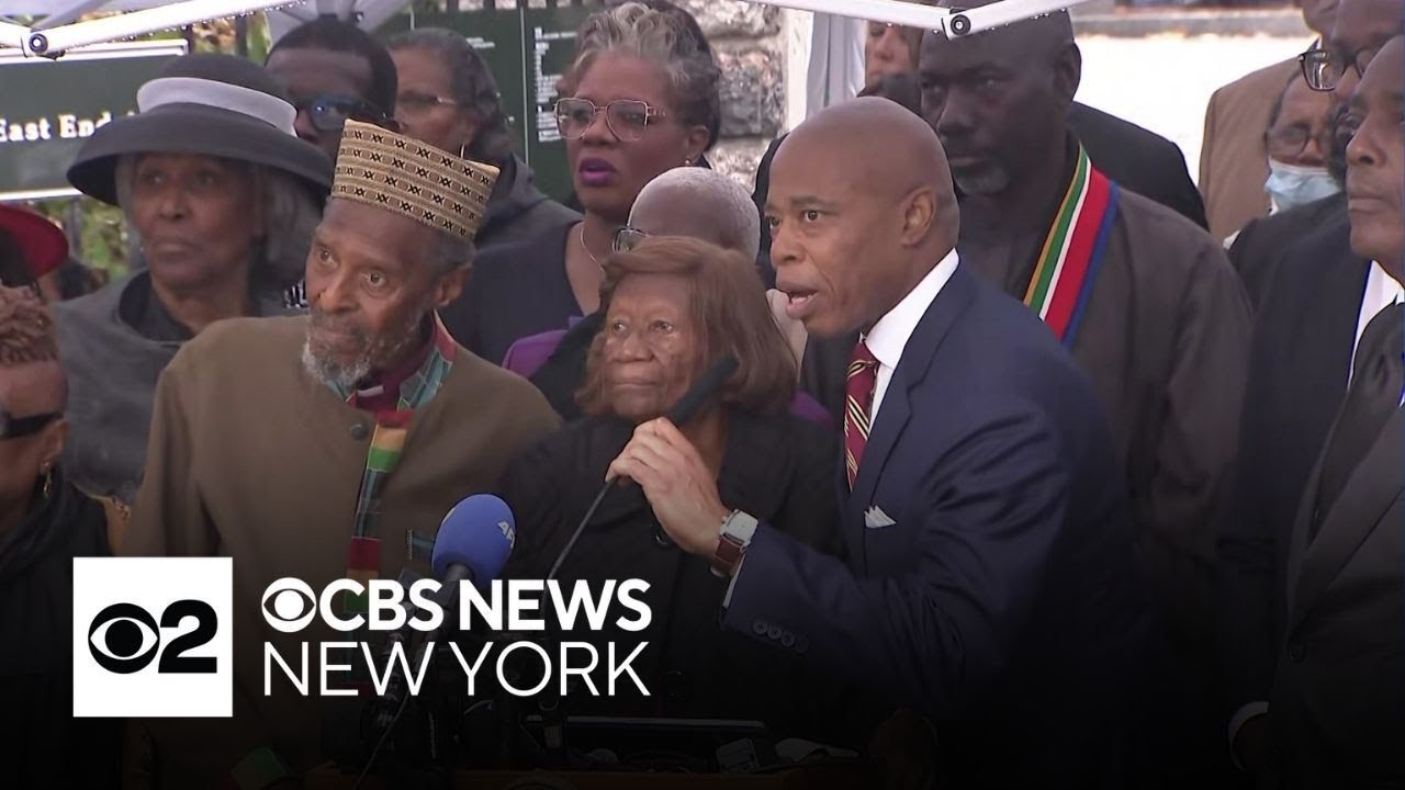 Spectators interrupt NYC Mayor Eric Adams' press conference