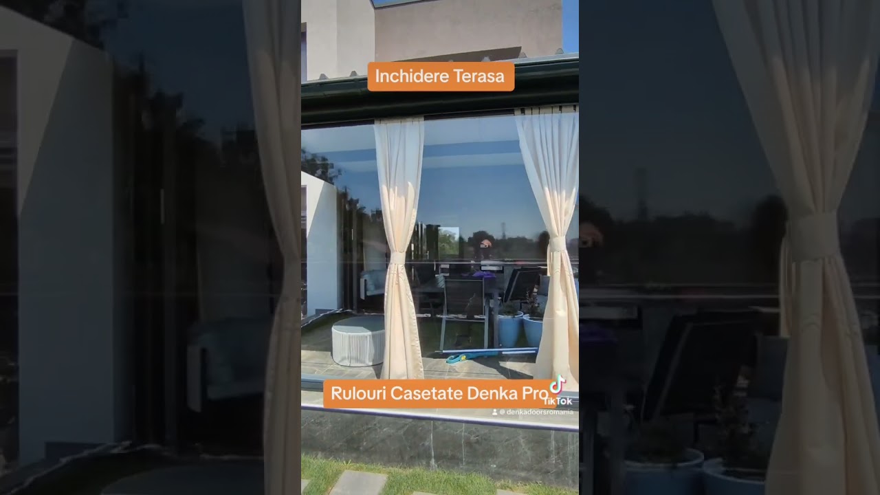 Inchideri Terase Iasi cu Rulouri Transparente Casetate Denka Pro