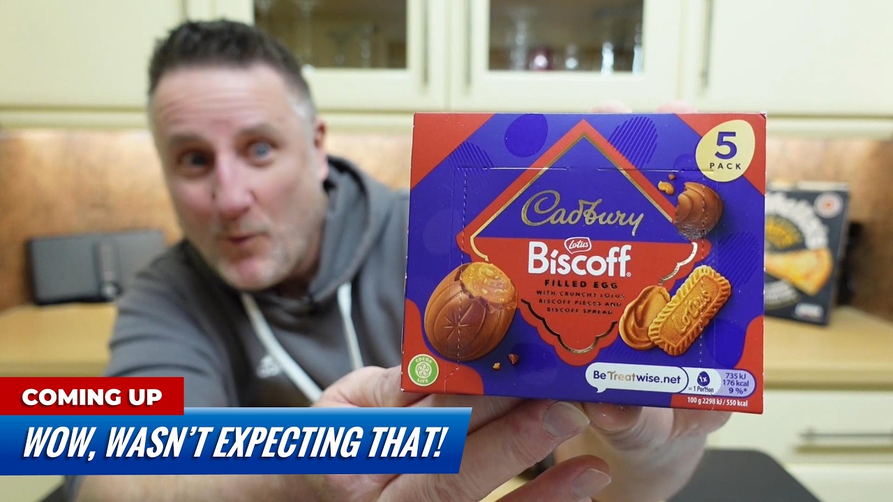 Cadbury Biscoff Filled Egg Reaction