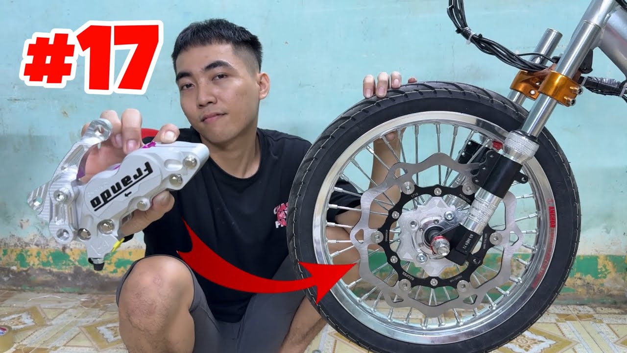 Xe Điện Độ Kiểng Phần 17 - Lên Thắng Đĩa Siêu Khủng Và Mất 10,2 Triệu Cho Con Xe Hiện Tại