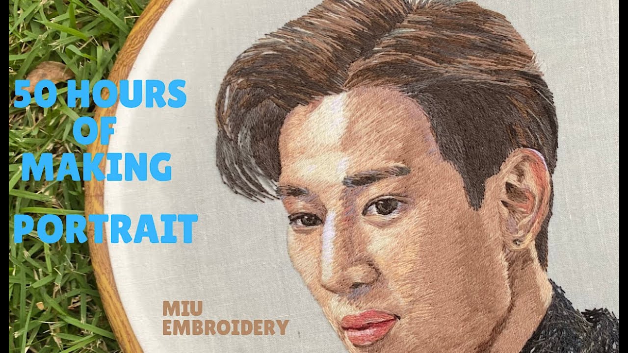 The making of Portrait Embroidery #2 — GOT7 BamBam ❤️
