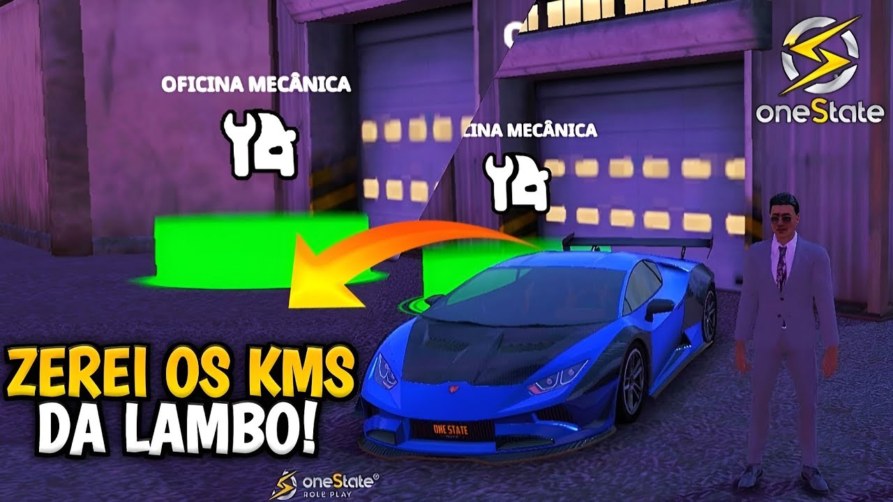 COMO BAIXA OS KMS DOS CARRO NO ONE STATE RP  // BAIXEI OS KMS DA MINHA LAMBORGHINI 😱🫰🏼🤯