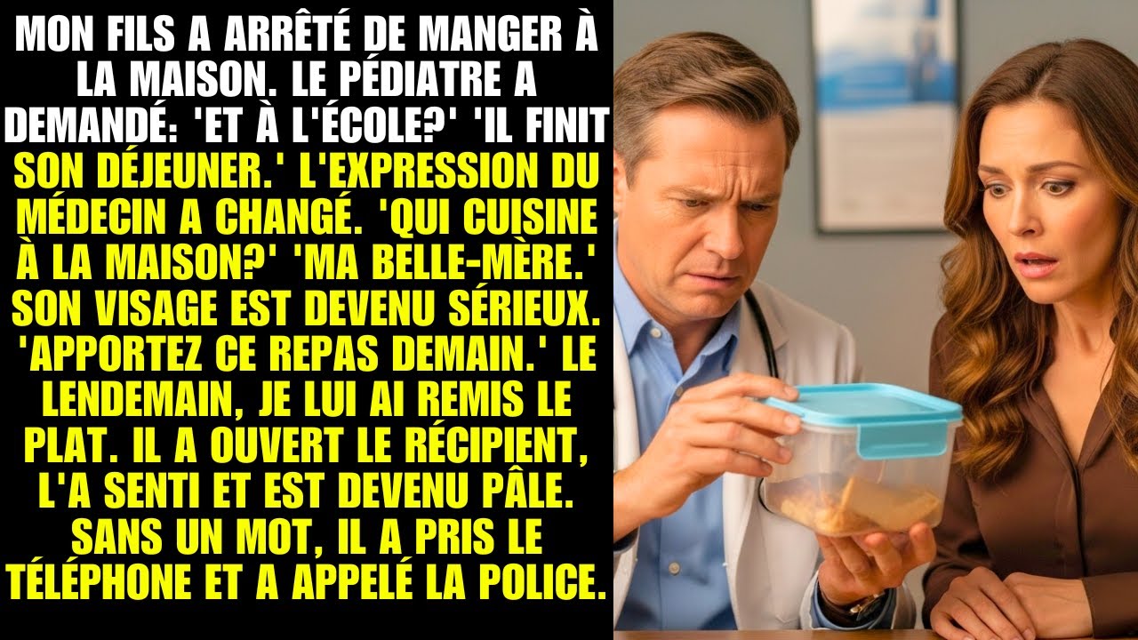 Mon fils a arrêté de manger à la maison. Le pédiatre a demandé comment il mangeait à l’école et...